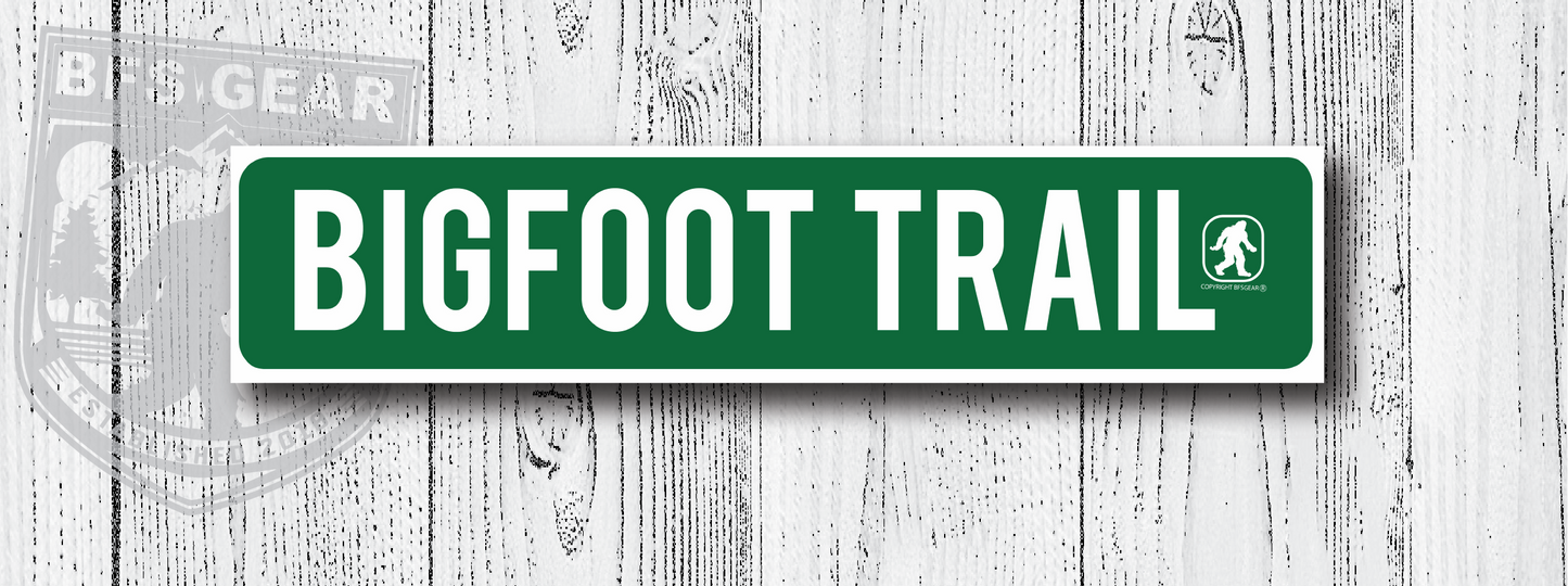 Bigfoot Metal Trail Sign