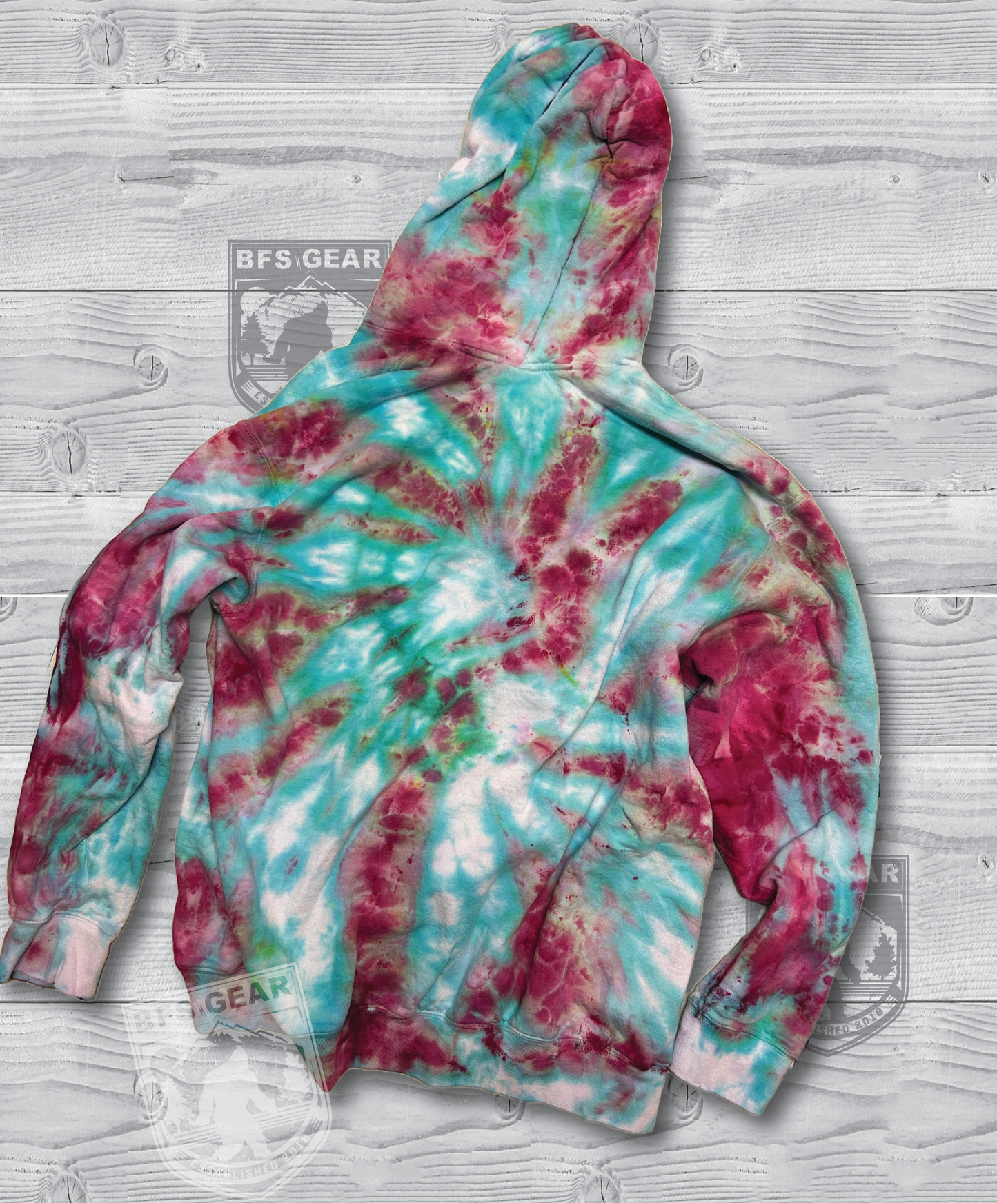 Wild & Free Bigfoot Tie Dye Pullover Hoodie