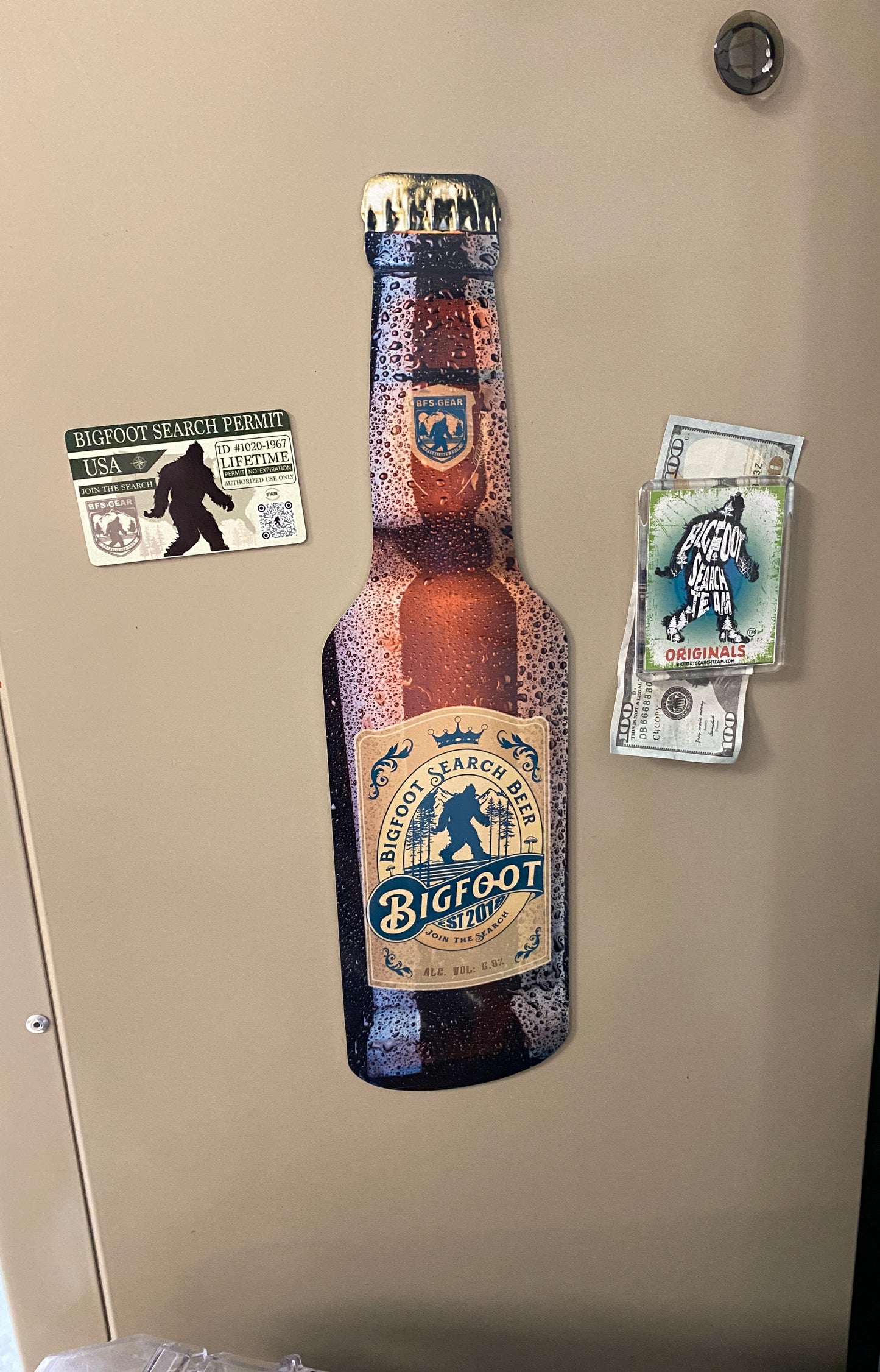 Bigfoot Search Beer Sign