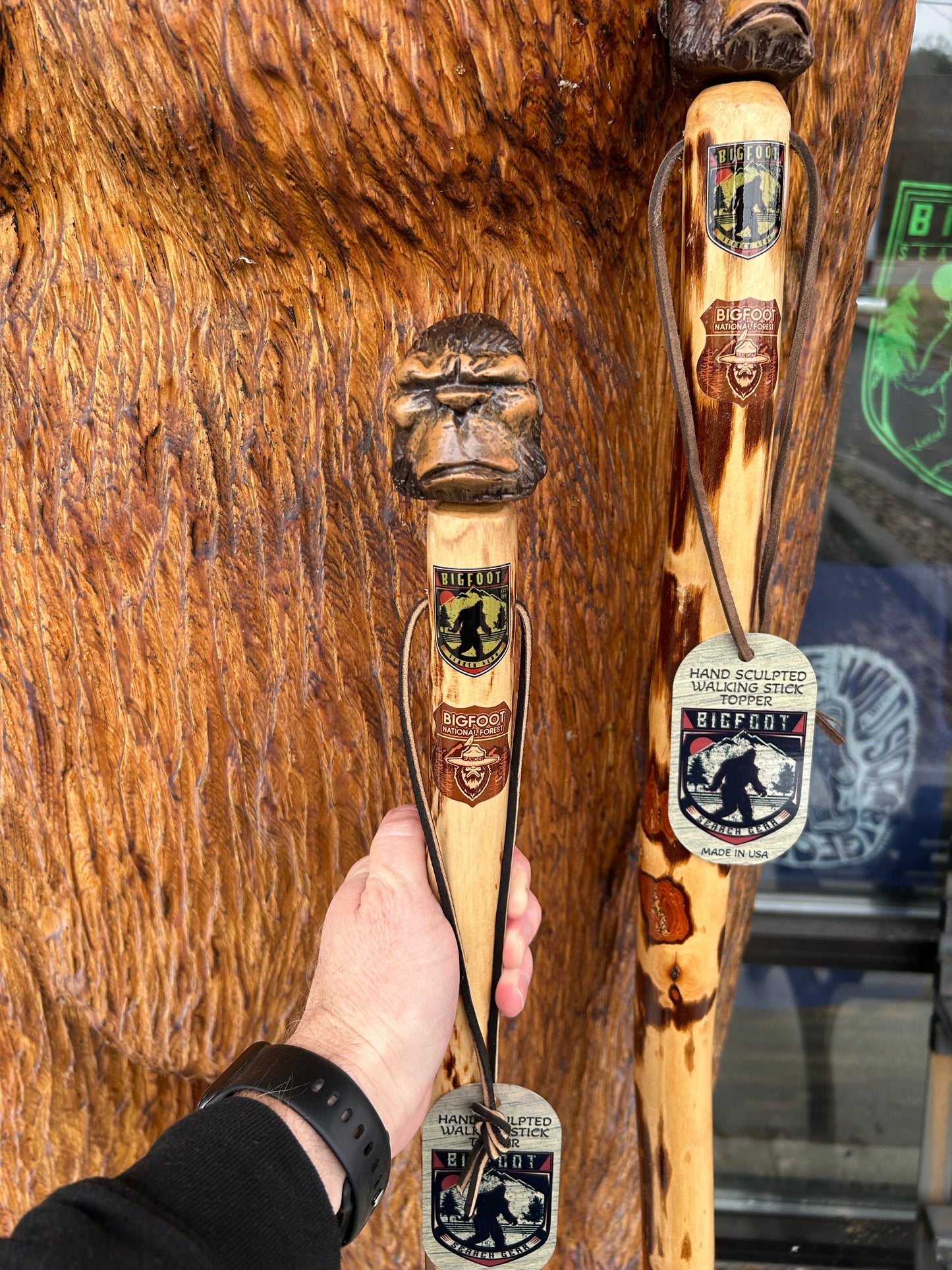 Bigfoot Hiking Stick - Head Topper