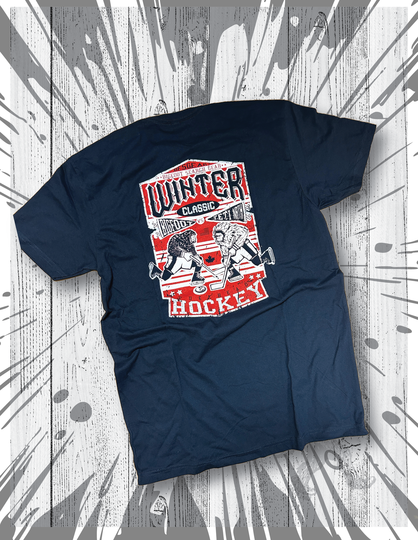 Bigfoot vs Yeti Winter Classic T-Shirt
