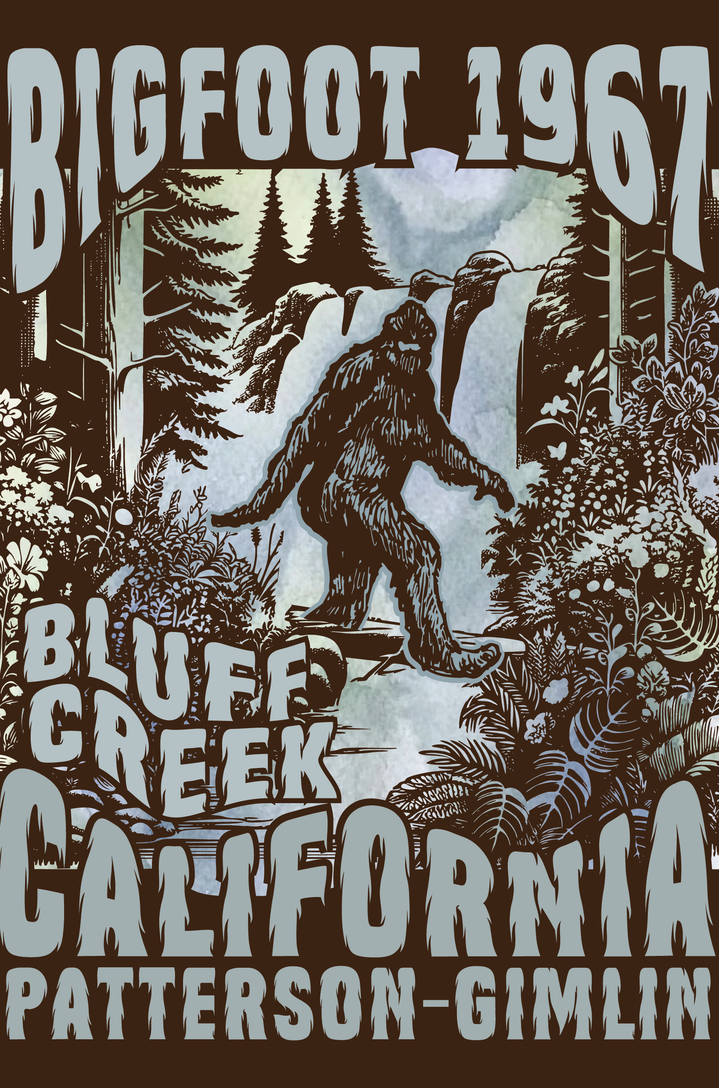 1967 Bigfoot Bluff Creek 8x12 Metal Sign