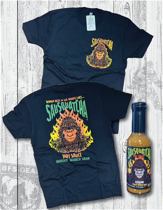 Sausquatcha Hot Sauce & T-Shirt Bundle