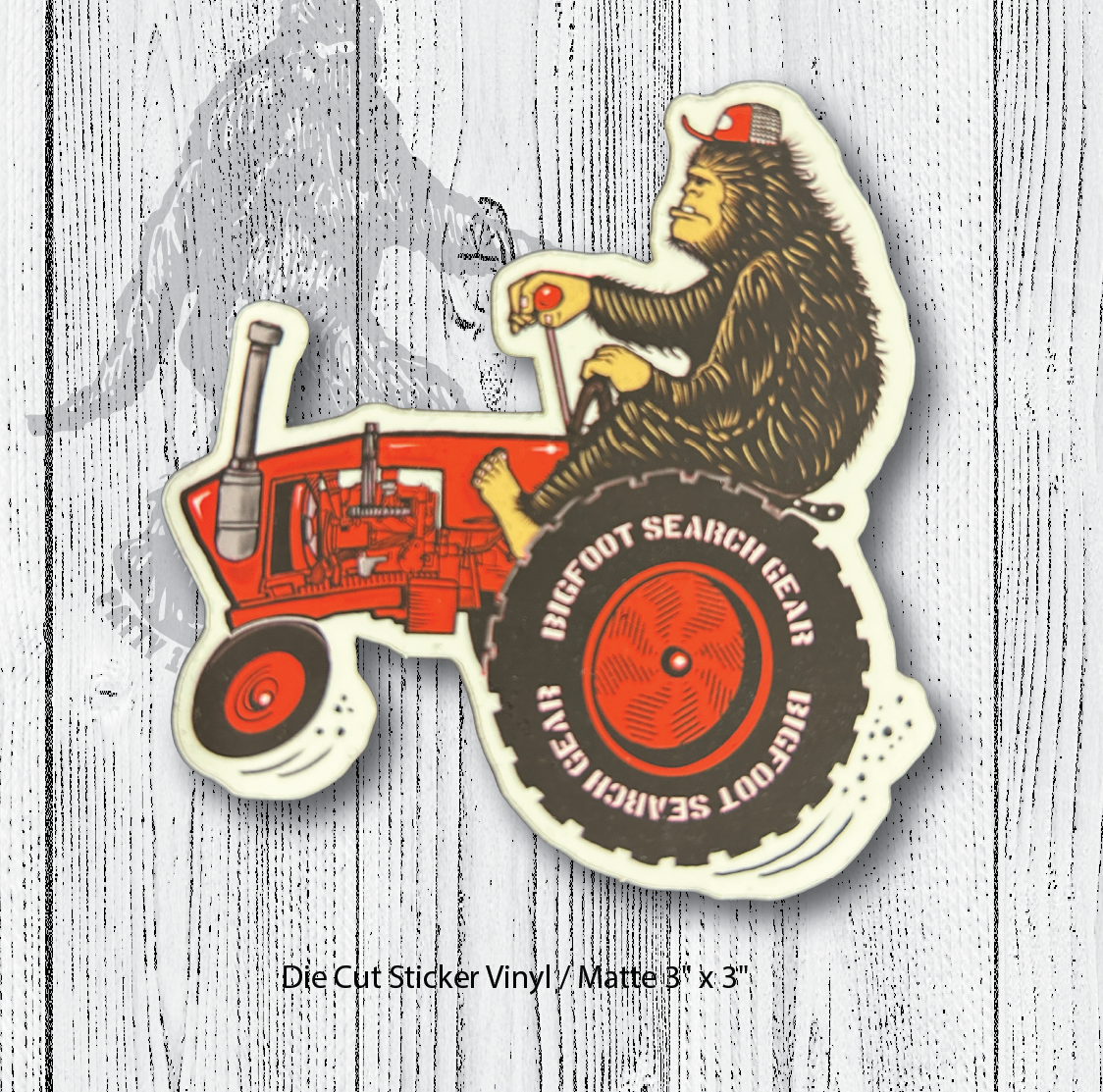 Bigfoot Country Red Sticker