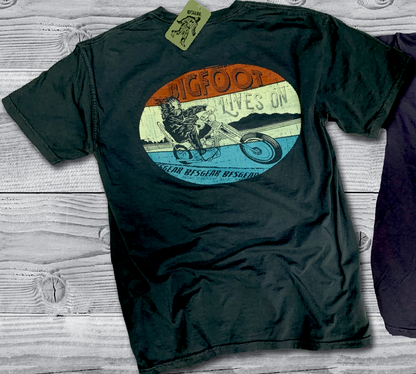 Bigfoot Lives On - Black T-Shirt