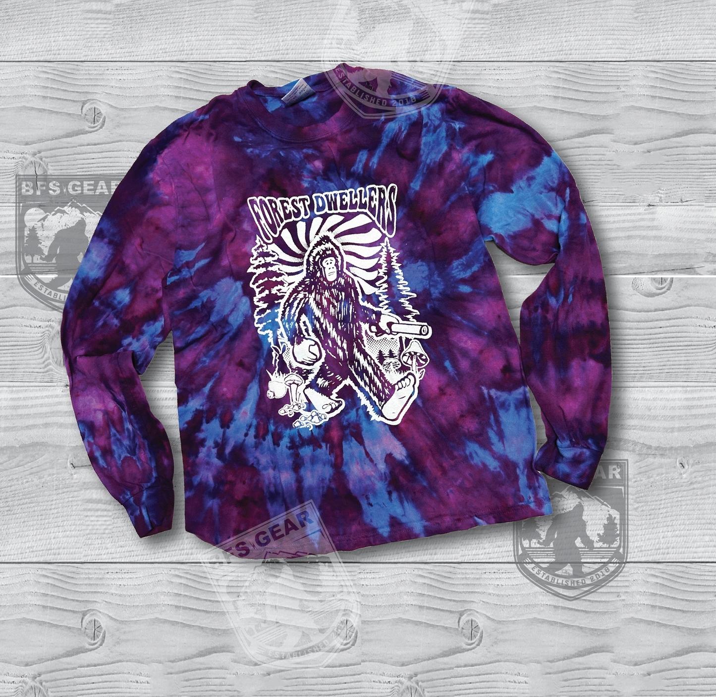 Forest Dwellers Tie Dye Long Sleeve