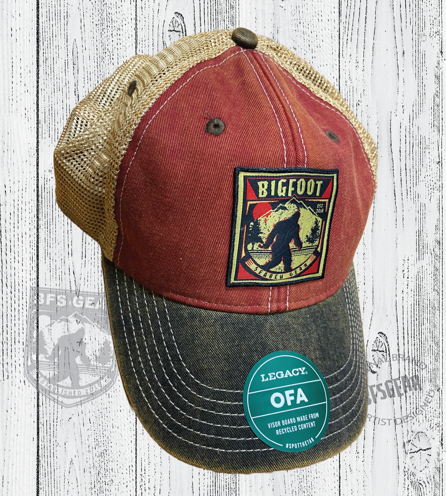 Bigfoot Search Gear Tricolor Legacy Trucker Hat