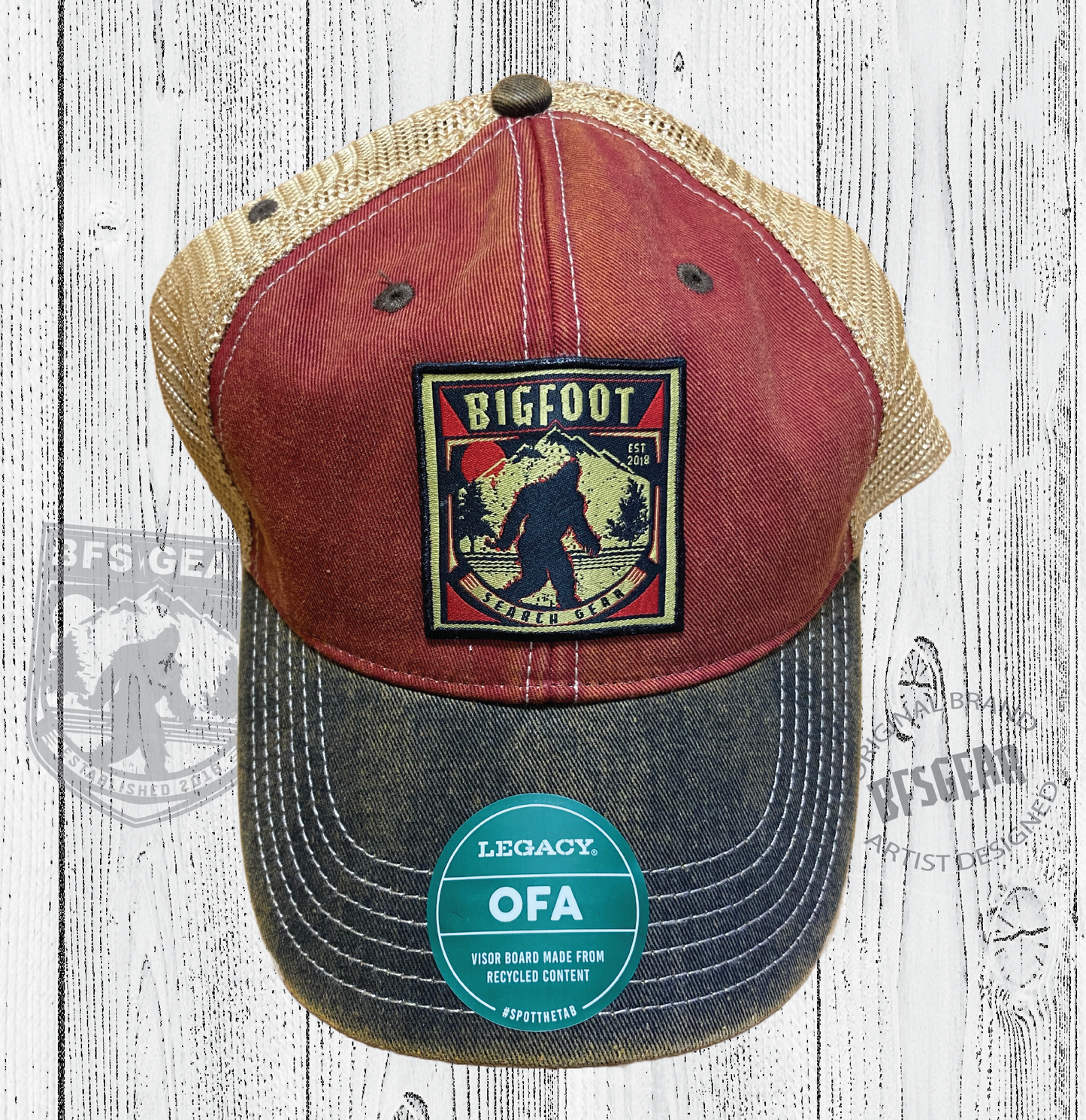 Bigfoot Search Gear Tricolor Legacy Trucker Hat