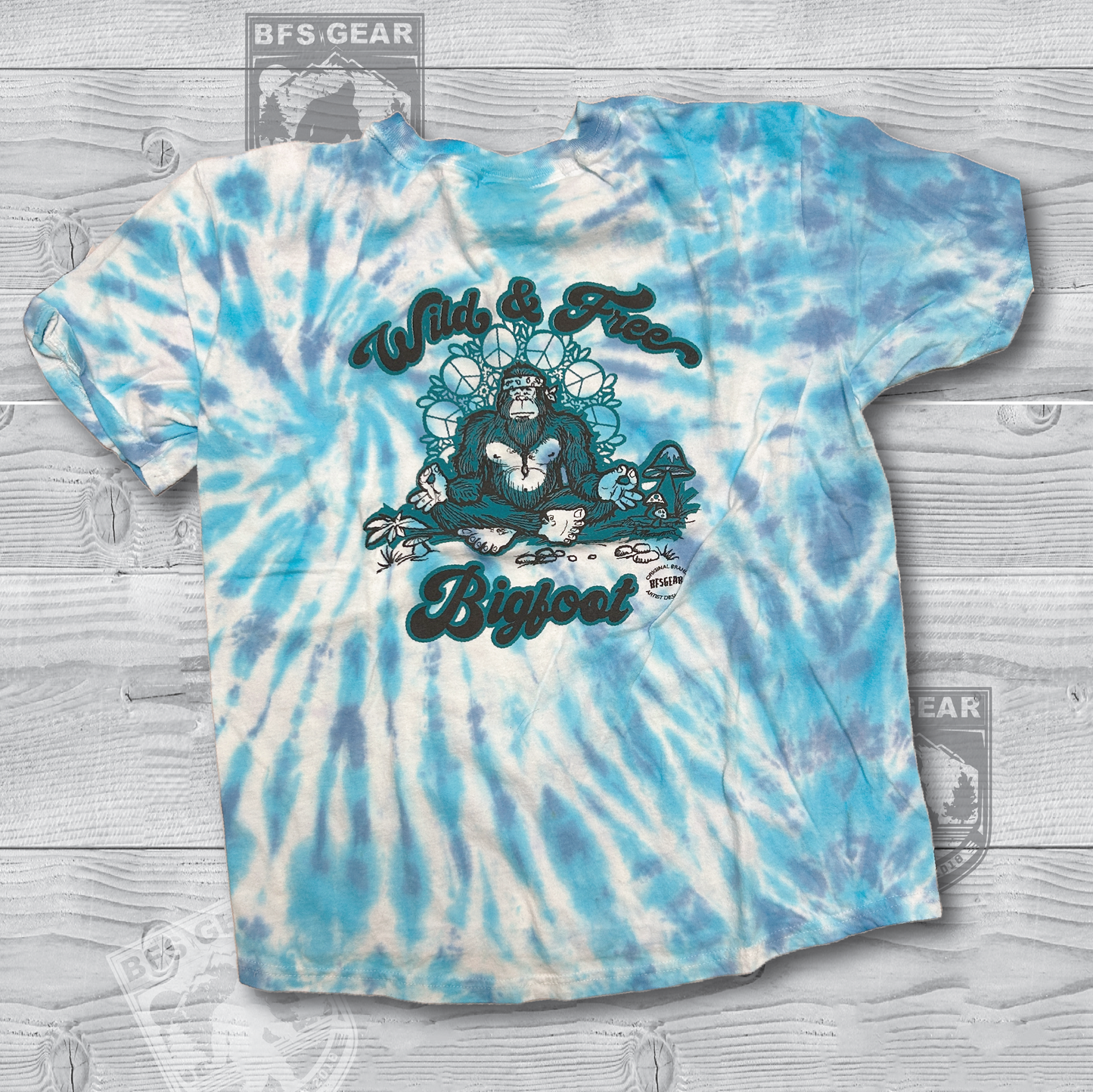 Wild & Free Bigfoot Tie Dye Pocket T-Shirt