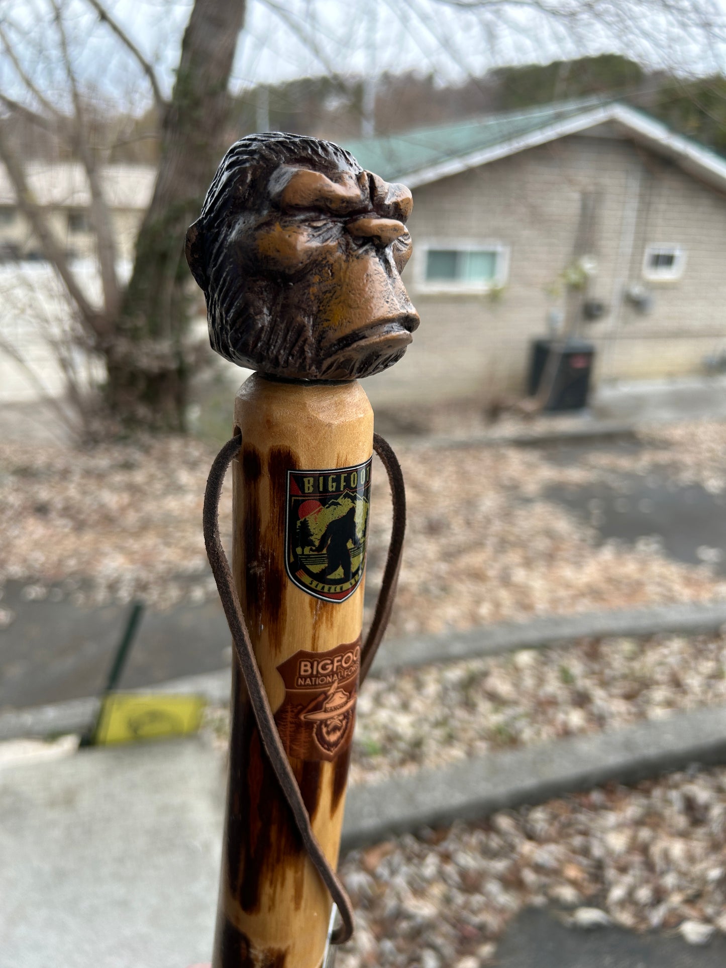 PREORDER Bigfoot Hiking Stick - Head Topper