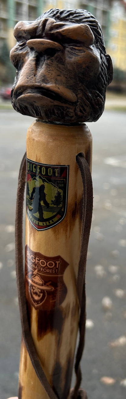 PREORDER Bigfoot Hiking Stick - Head Topper