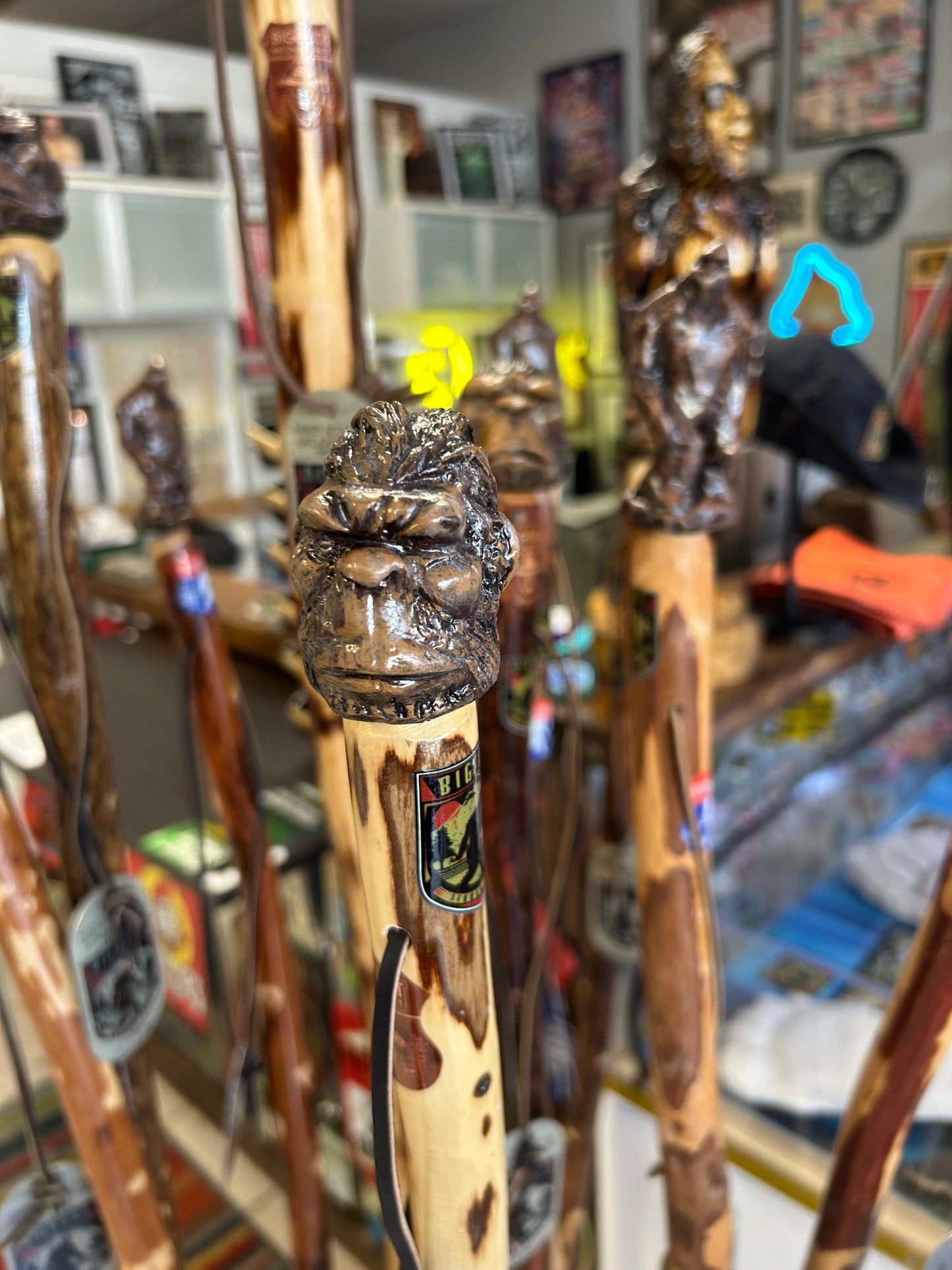 PREORDER Bigfoot Hiking Stick - Head Topper