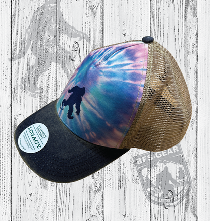 Bigfoot Search Gear Legacy Tie Dye Trucker Hat