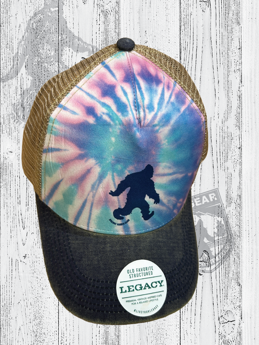 Bigfoot Search Gear Legacy Tie Dye Trucker Hat