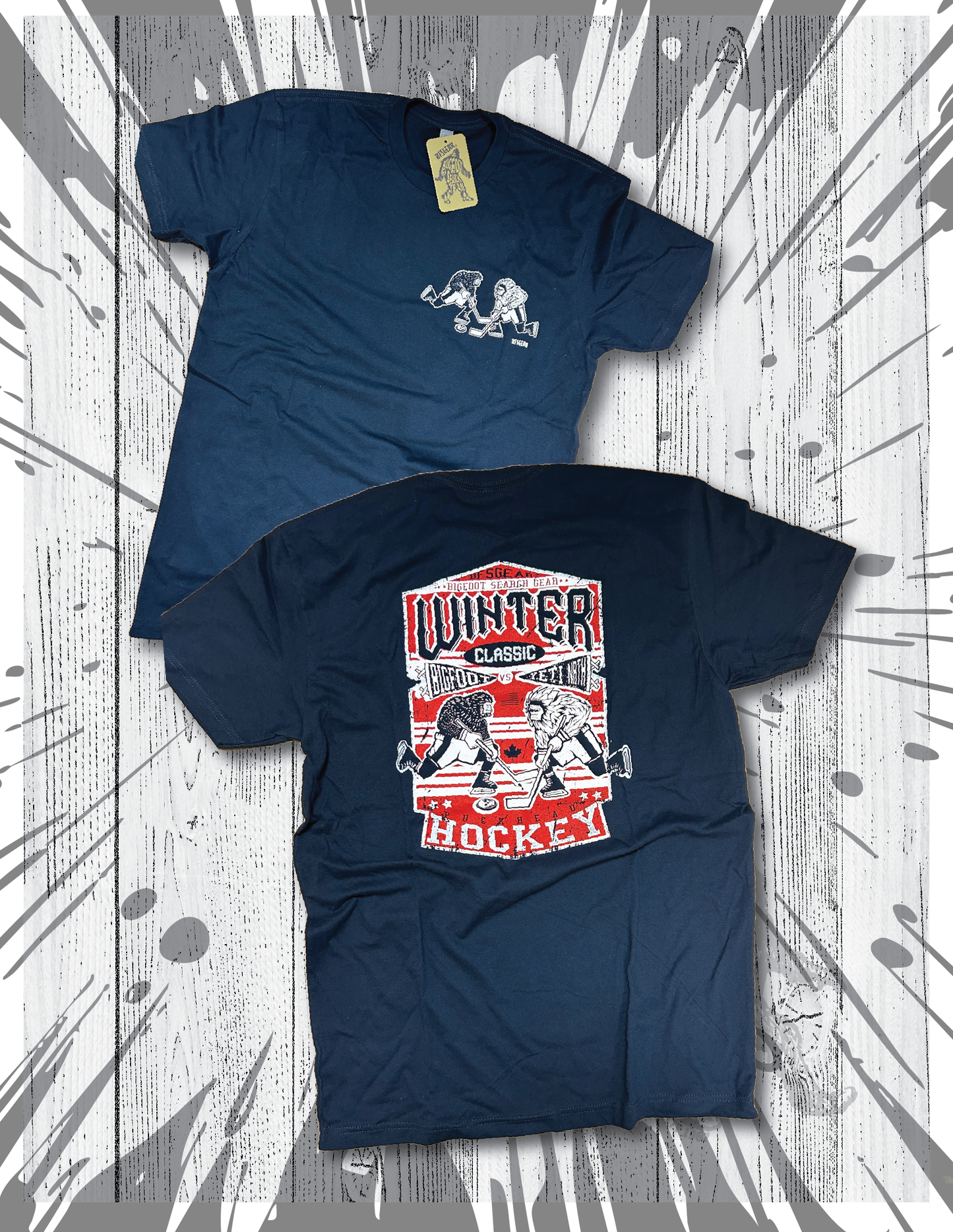 Bigfoot vs Yeti Winter Classic T-Shirt