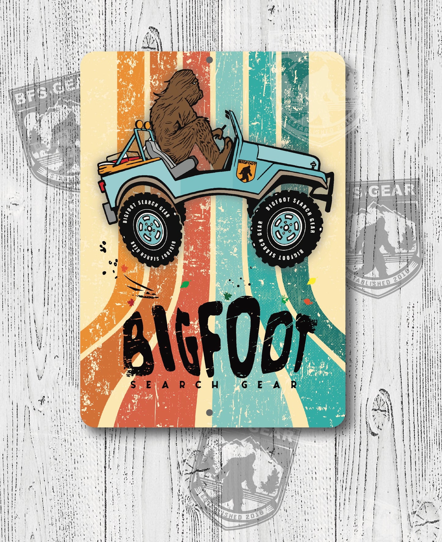 Retro Offroad Metal Sign