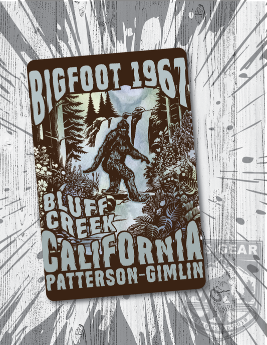1967 Bigfoot Bluff Creek 8x12 Metal Sign
