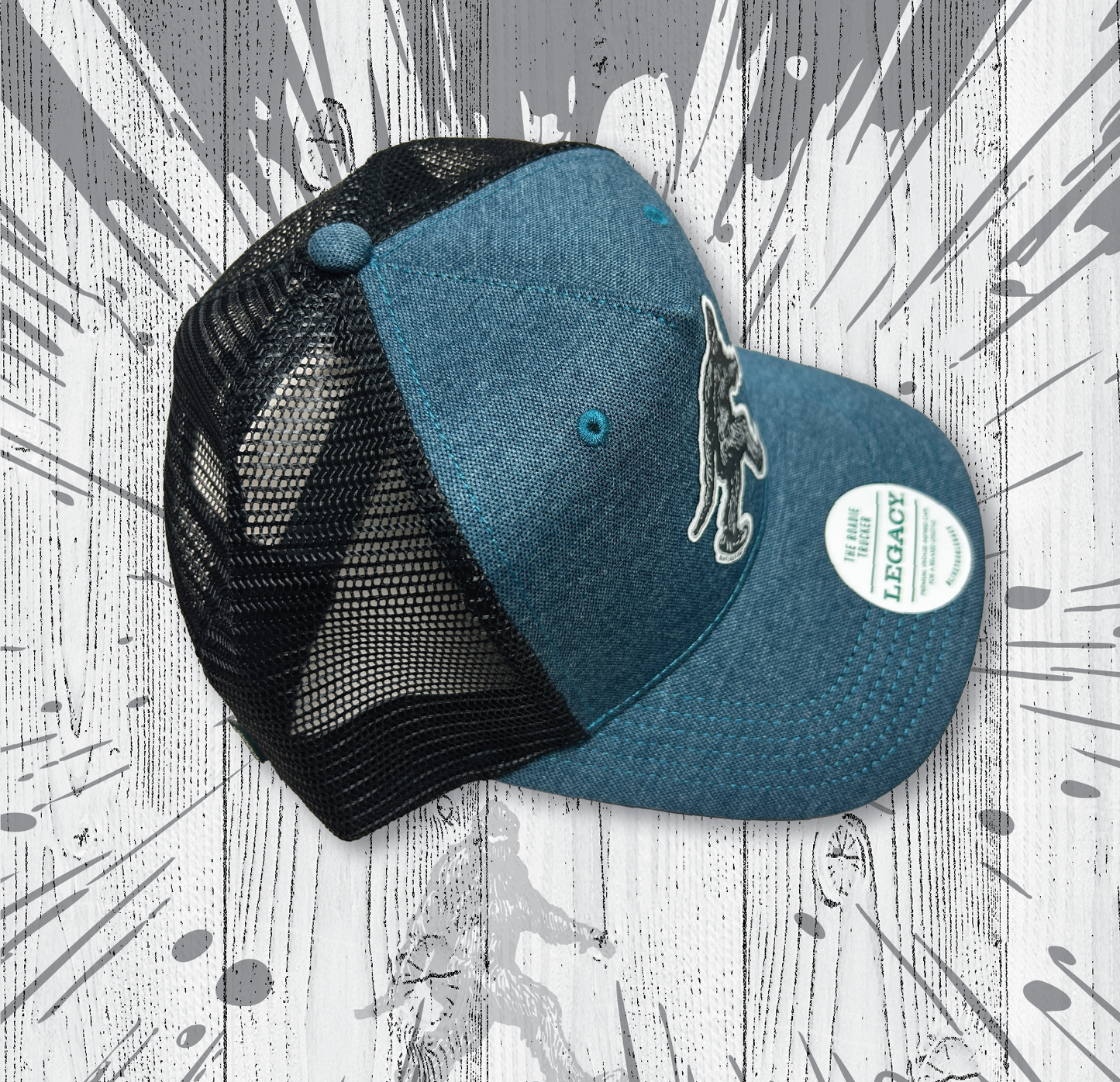 1967 Bigfoot Bluff Creek Legacy Trucker Hat - Blue