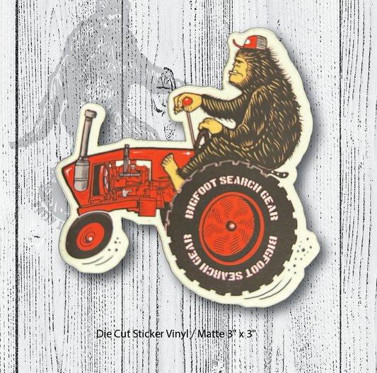 Bigfoot Country Red Sticker