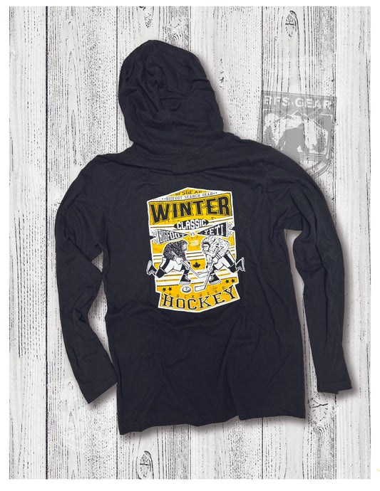 Bigfoot vs Yeti Hockey Lightweight Hoodie